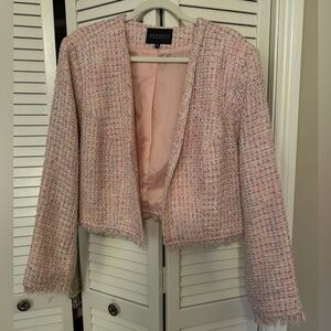 Eloquii Blush Tweed Blazer